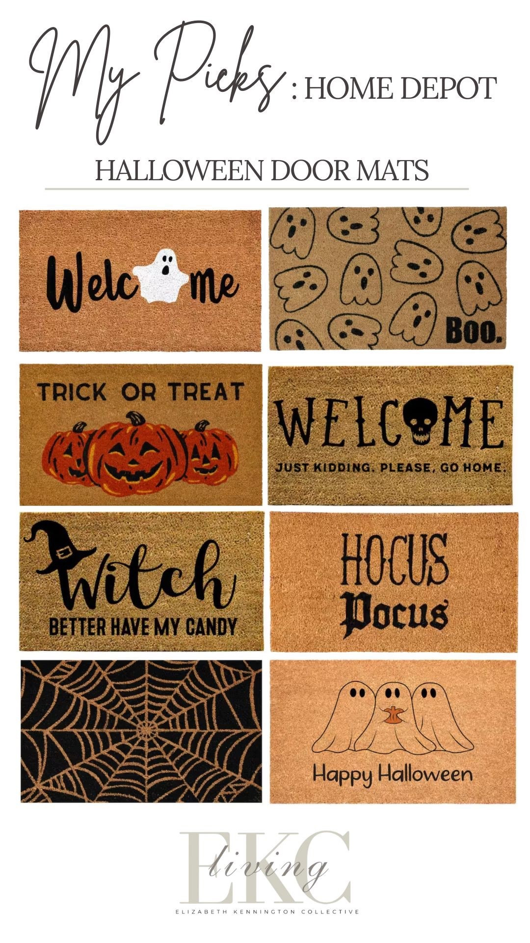Halloween Welcome Mats 
Doormats 
Fall Outdoor Rug 
Walmart 

#LTKHalloween #LTKHome #LTKSeasonal