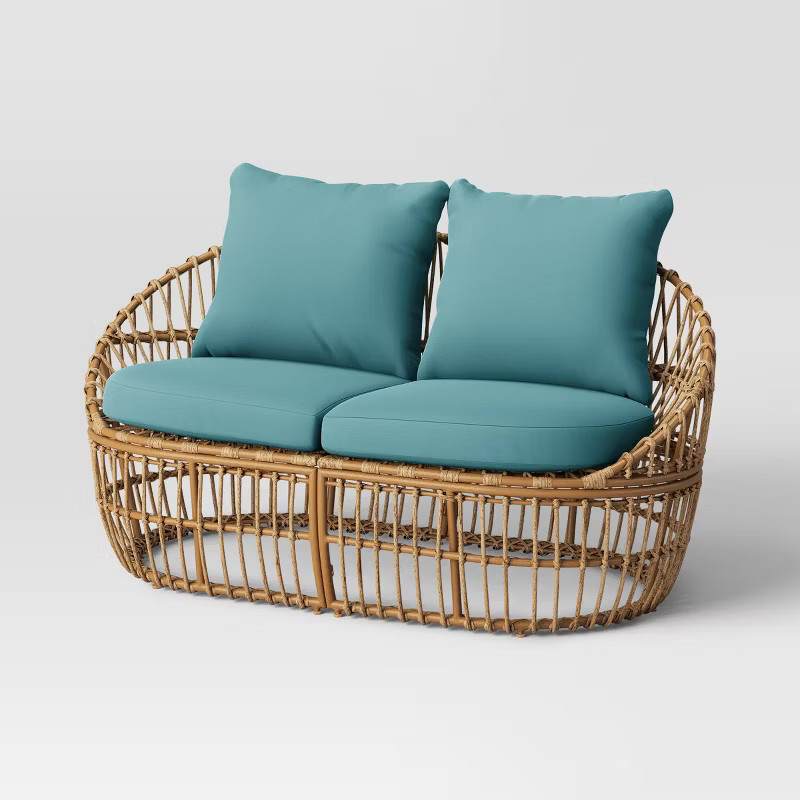 Boho Eclectic Loveseat - Brown - Opalhouse™ designed with Jungalow™ | Target