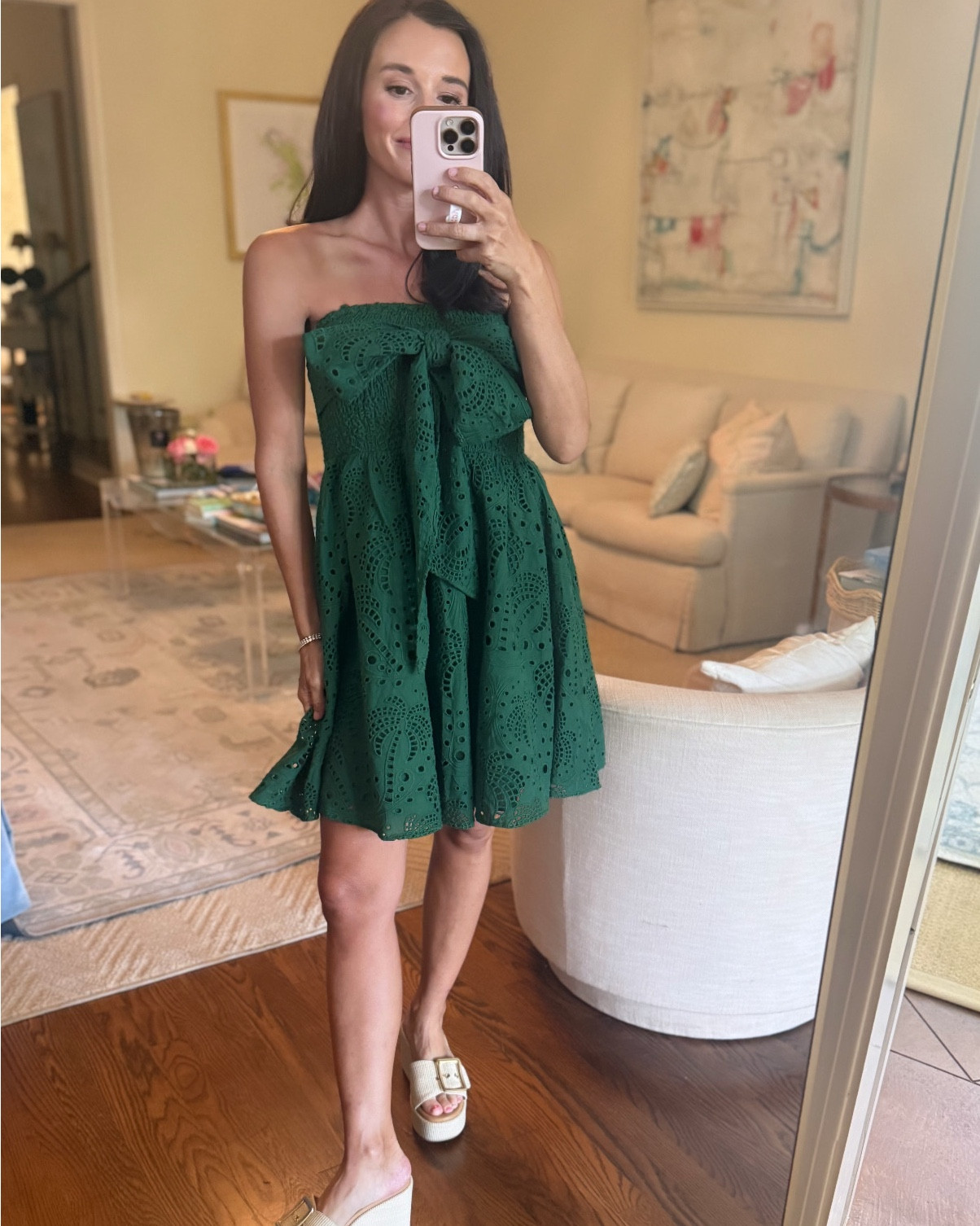 Cutest green mini from farm Rio! Love the eyelet details and wearing an XS

#LTKgrwm #LTKmomlife #LTKootd