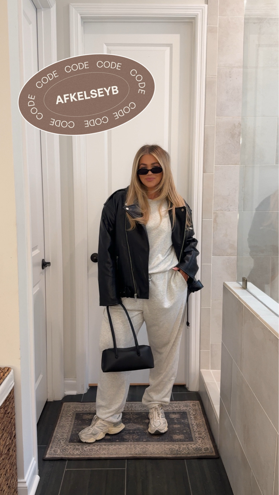 Abercrombie outfit on sale with my code AFKELSEYB🤍 

Jacket & crew- large 
Bottoms- XL

#LTKSaleAlert #LTKMidsize #LTKFindsUnder100