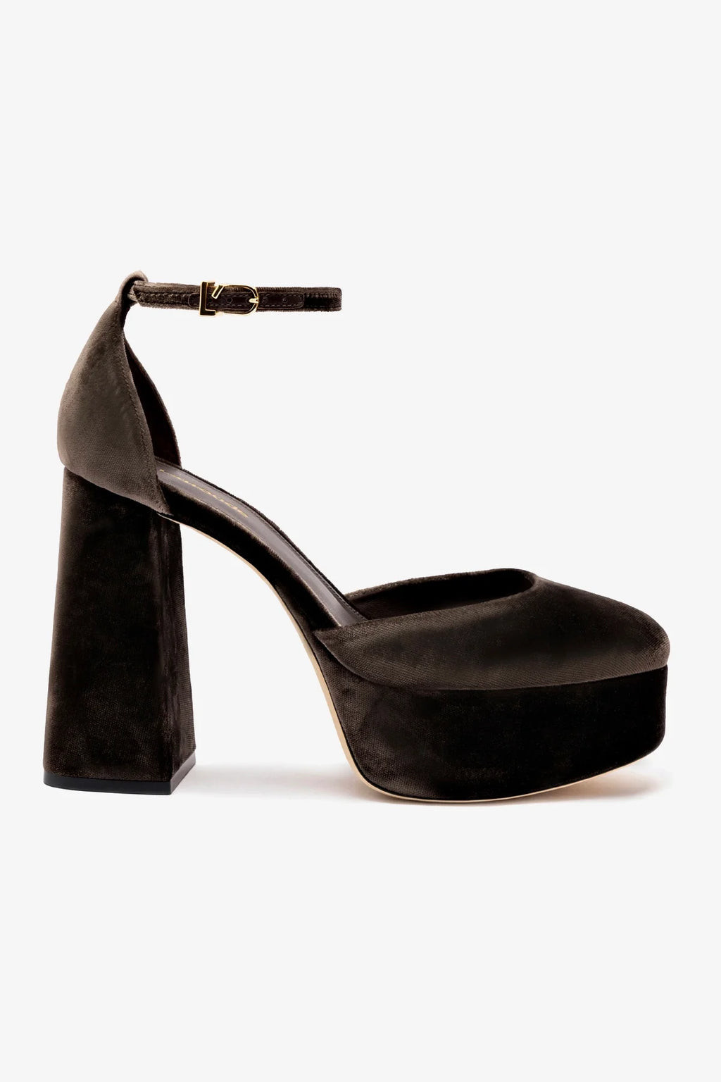 Ari Pump In Expresso Velvet | Larroude