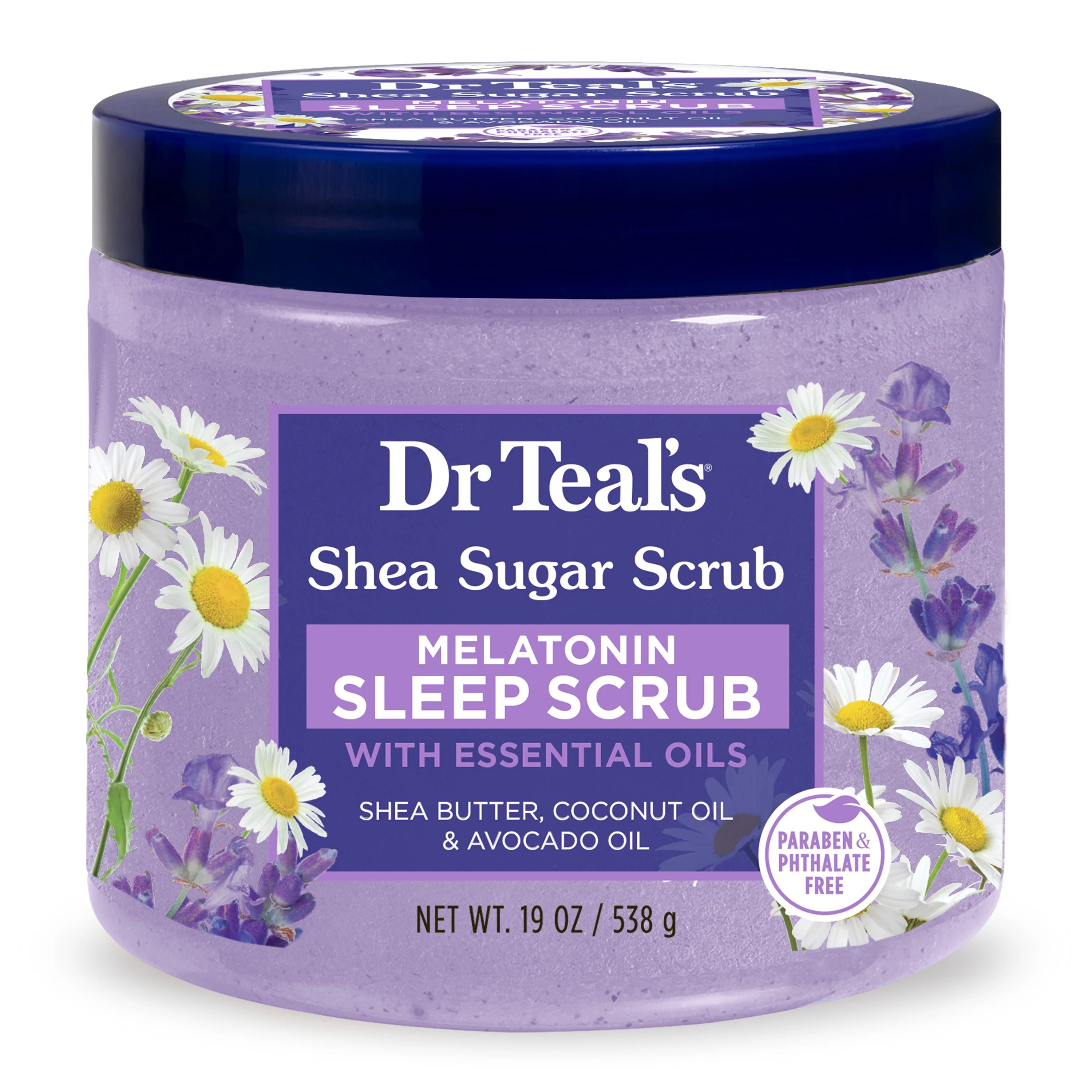Dr Teal’s Shea Sugar Sleep Scrub with Melatonin, Lavender & Essential Oils, 19 oz | Walmart (US)