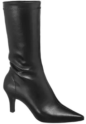 Bota Feminina Stretch GigiL Bico Fino Salto Fino Calce Fácil Preto | Dafiti (BR)
