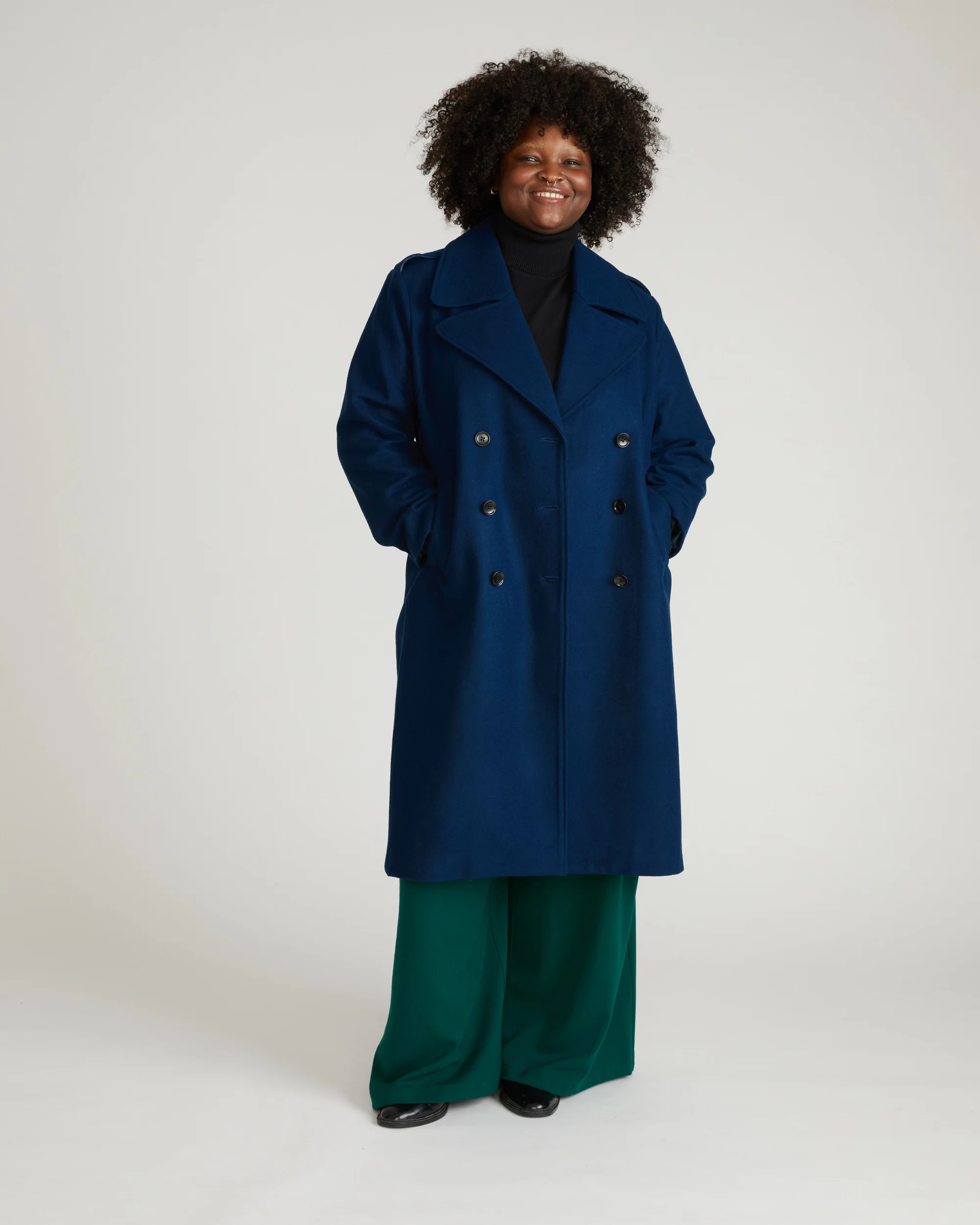Callaghan Wool Coat - Pageant Blue | Universal Standard