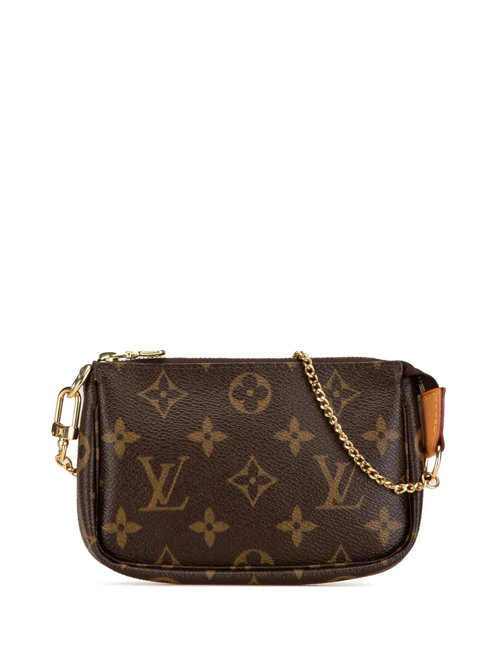Louis Vuitton Pre-Owned 2010 Monogram Mini Pochette Accessoires handbag - Brown | Farfetch Global