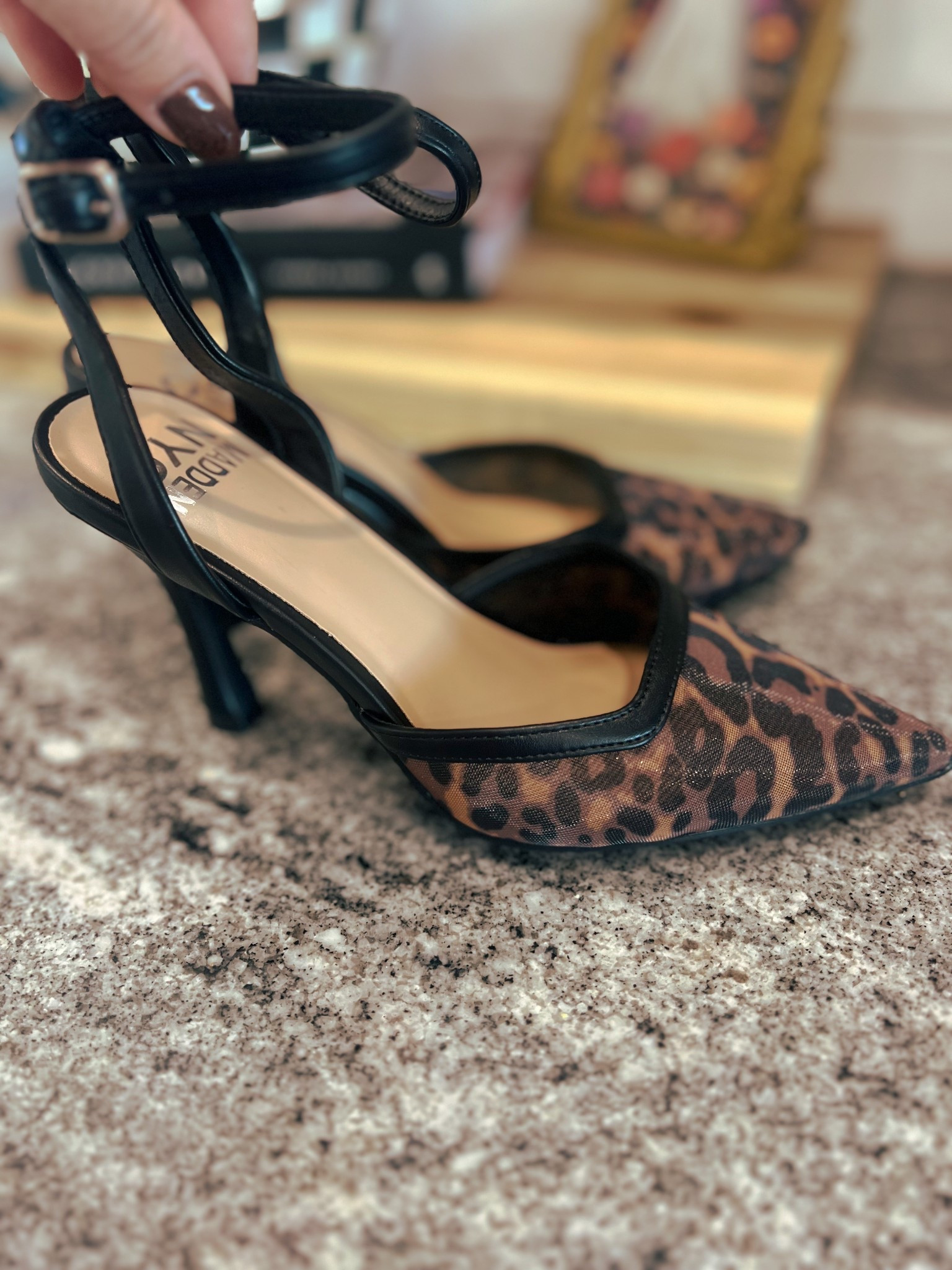 OBSESSED 😍 These leopard mesh heels from Walmart are the ultimate statement shoe. The pointed toe and ankle strap give major elevated chic vibes—perfect for date night, girls’ night, or dressing up your favorite jeans. Affordable, trendy, and so flattering!

leopard heels, pointed toe pumps, ankle strap heels, mesh heels, statement shoes, fall fashion, date night outfit, Walmart fashion, affordable heels, trendy heels for women, leopard print shoes, Walmart outfit inspo, chic shoes for women, wardrobe staples, classic heels

#LTKShoeCrush #LTKFindsUnder50 #LTKStyleTip