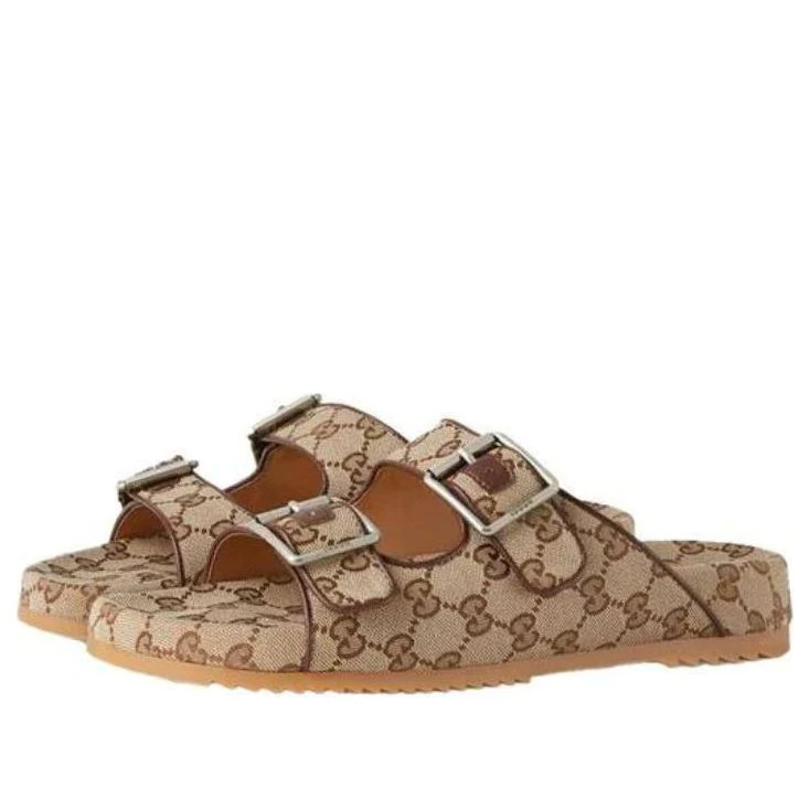 Gucci Double g Alphabet Straps Fashion Sandals | KICKS CREW