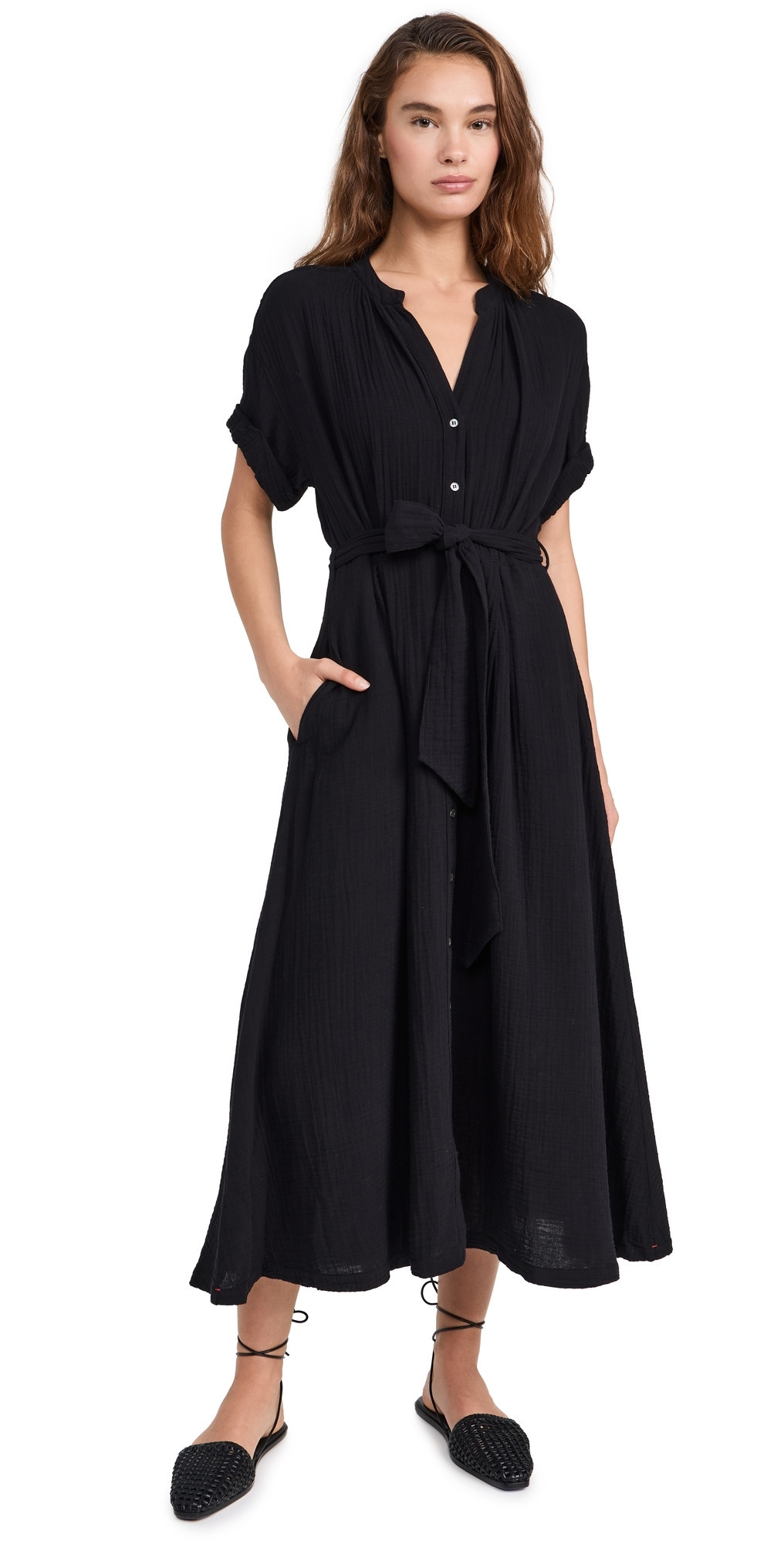 XIRENA Cate Dress Black L | Shopbop