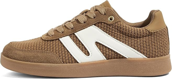 LUCKY STEP Women Retro Gum Sole Fashion Sneakers | Amazon (US)