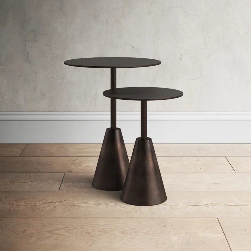 Murray 19.5'' Tall Pedestal Nesting Tables | Wayfair North America