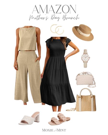 Amazon Mother’s Day brunch outfits / spring outfits / spring dresses / spring sandals / neutral sandals / spring handbags / spring hat / 

#LTKSeasonal #LTKstyletip #LTKshoecrush
