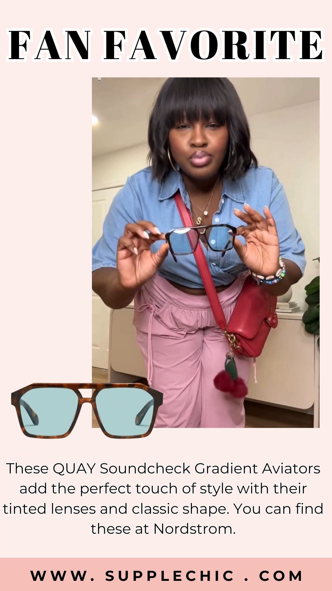 These QUAY Soundcheck Gradient Aviators are the perfect blend of classic and modern style. The tinted gradient lenses add a fashionable touch, while the timeless aviator shape makes them easy to pair with everyday outfits, workwear looks, and weekend styles. A simple accessory that instantly makes any outfit feel more elevated.   QUAY sunglasses, QUAY aviators, Nordstrom sunglasses, gradient aviator sunglasses, women’s sunglasses, trendy sunglasses, everyday sunglasses, fall fashion accessories, stylish accessories, outfit accessories, sunglasses outfit ideas, chic fashion finds, wardrobe essentials, casual outfit inspiration

#LTKootd #LTKSeasonal #LTKMidsize