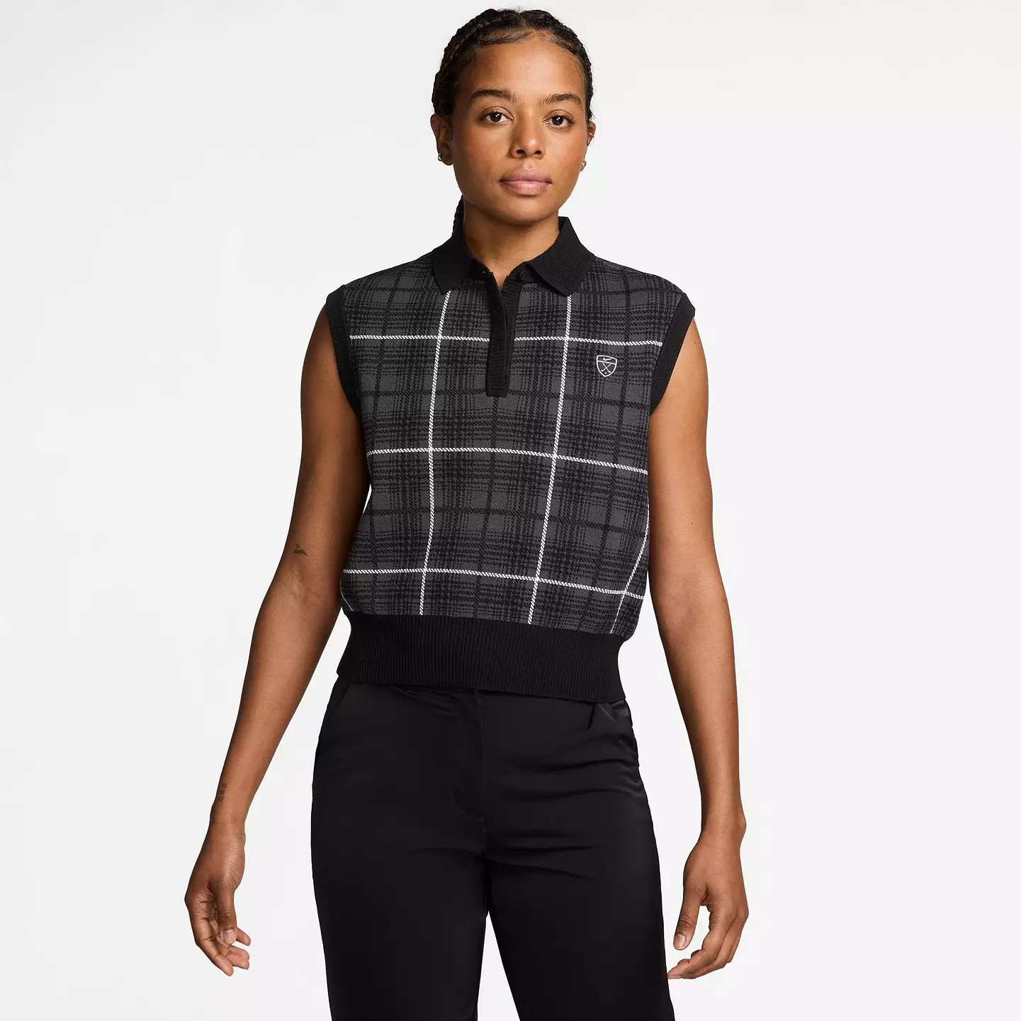 Nike Women's Fairway Fresh Plaid Golf Sweater Vest | Golf Galaxy