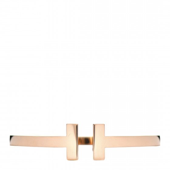 TIFFANY 18K Rose Gold T Square Bracelet | Fashionphile