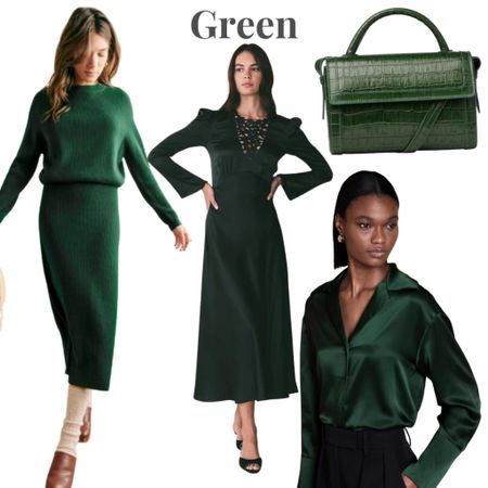 Holiday outfits: green edition! We found some adorable styles in various shades of green perfect to wear during this festive time! 

#LTKHoliday #LTKstyletip #LTKSeasonal
