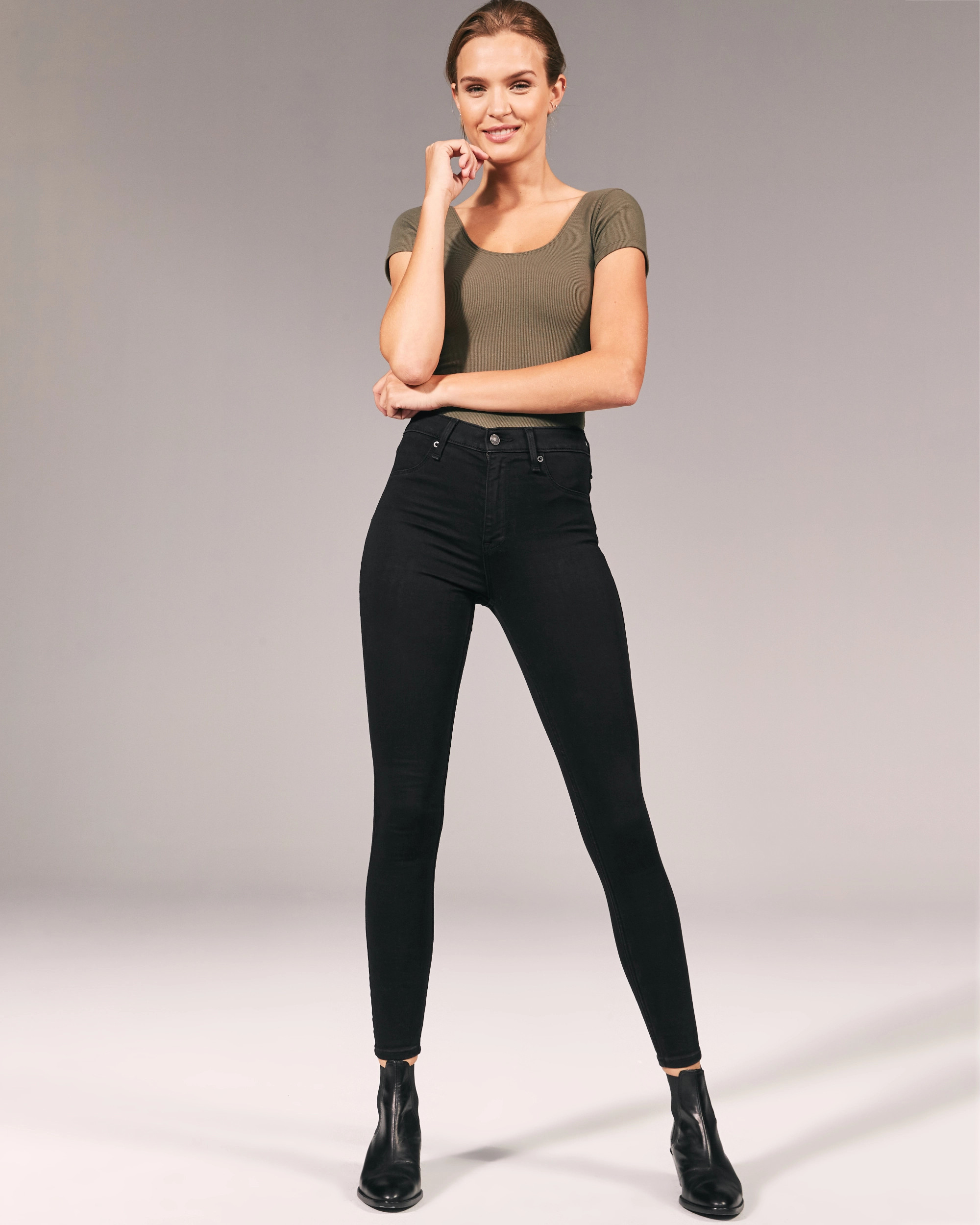 High Rise Jean Legging | Abercrombie & Fitch (US)