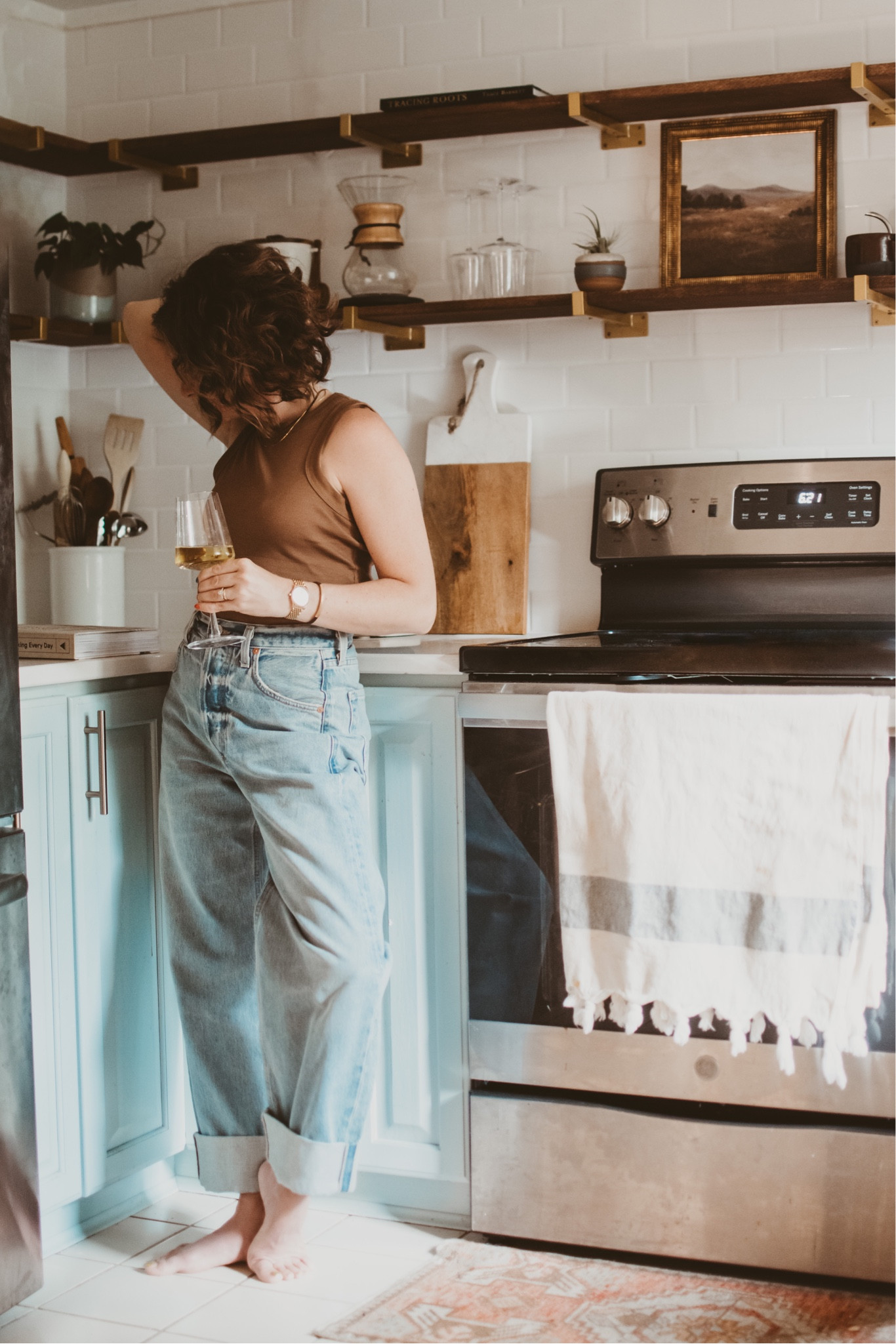 Kitchen hangs in my new fav pair of denim. Guys, they’re literally the BEST pants I’ve bought in a few years!

#LTKxNSale #LTKxAnthro #LTKhome