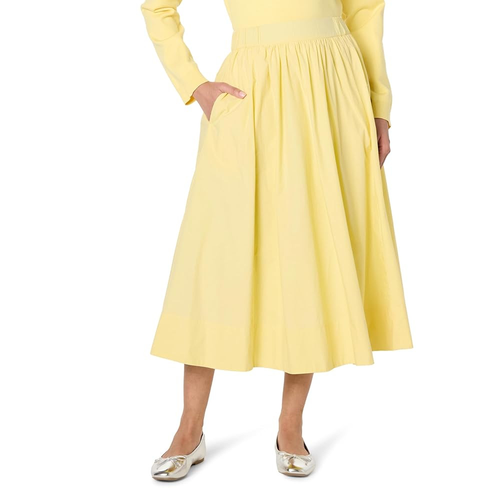 The Drop Women's Arlo Voluminous Cotton Poplin Midi Skirt | Amazon (US)