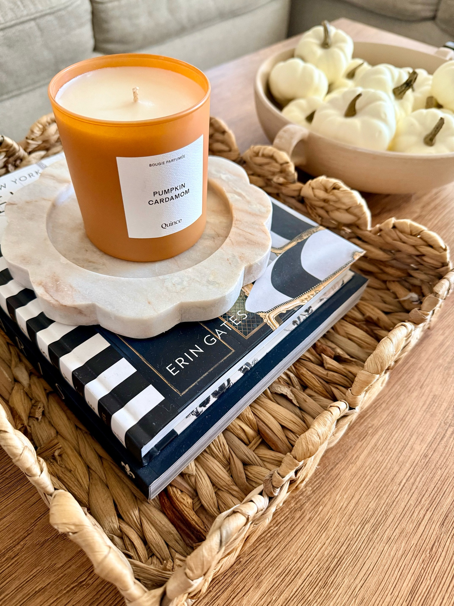 Fall decor for the coffee table. 


#falldecor #coffeetable #pumpkins #fallcandle

#LTKSeasonal #LTKHome #LTKSaleAlert