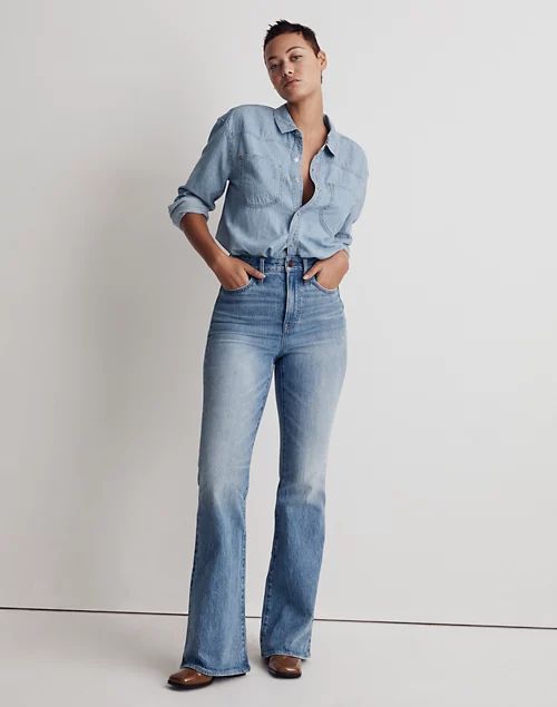 The Curvy Perfect Vintage Flare Jean in Delavan Wash | Madewell