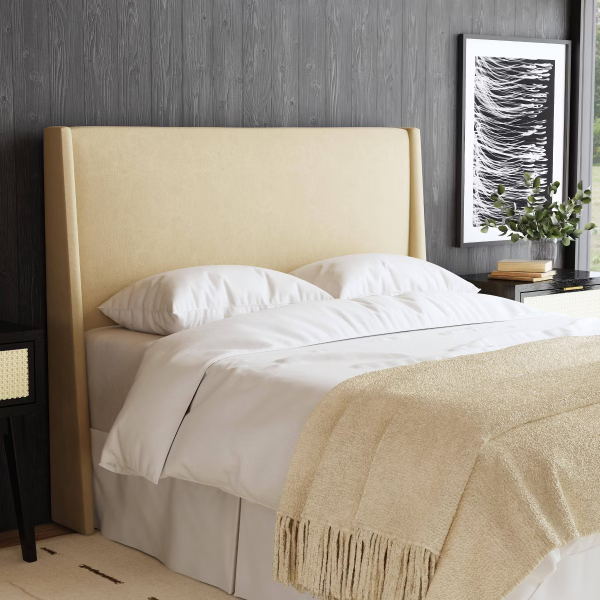 Encino Wingback Headboard in Dry Velvet - Threshold™ designed with Studio McGee | Target