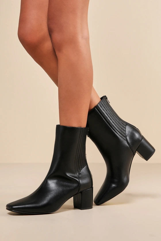 Clive Black Ankle Booties | Lulus (US)