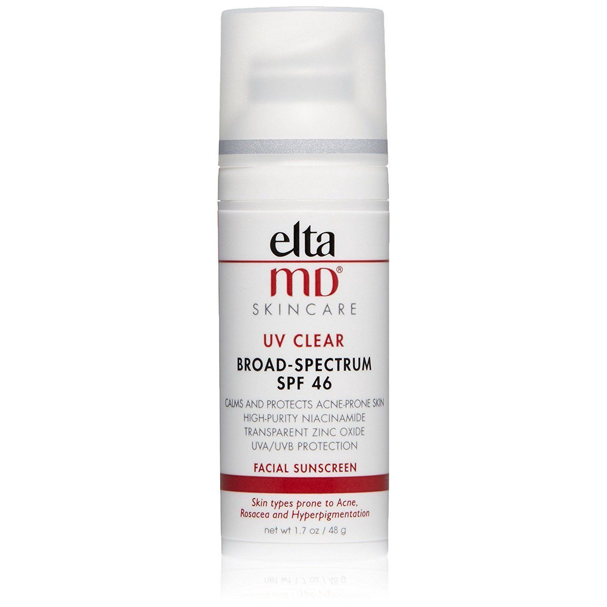 ($36 Value) EltaMD UV Clear Broad-Spectrum Moisturizing Facial Sunscreen, SPF 46, 1.7 Oz | Walmart (US)