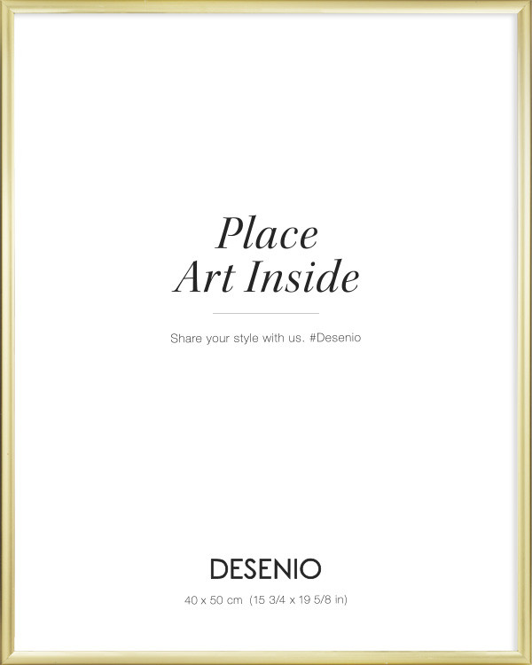 Picture frame gold, 12' x 16' in | Desenio