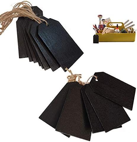 15 Pack Chalkboard Tags Hanging Mini Wooden Chalkboard Tags with String Twine for Baskets Storage... | Amazon (US)
