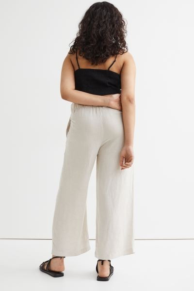 Conscious choiceWeite, knöchellange Hose aus einem Leinen-/Viskosemischgewebe. Mit hohem elastis... | H&M (DE, AT, CH, NL, FI)