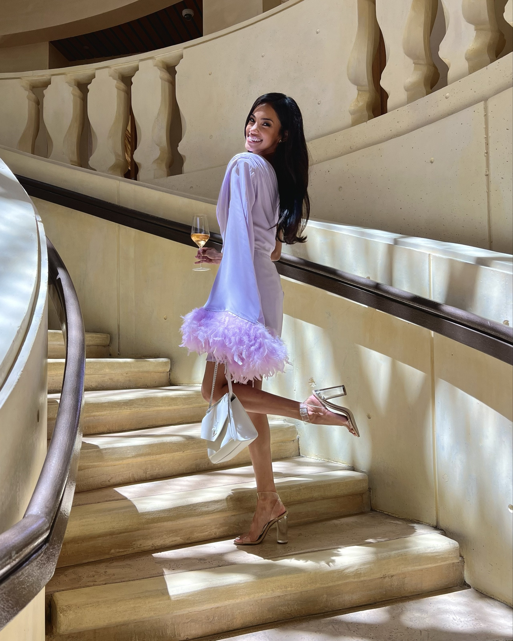 it’s called the fire mini dress for a reason 💜 i LOVE a “simple” dress with a little “extra something” like this exaggerated feather sleeve! AND it’s on sale!!

#LTKstyletip #LTKparties #LTKsalealert