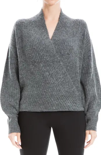 MAXSTUDIO Blouson Sleeve Wrap Sweater | Nordstromrack | Nordstrom Rack