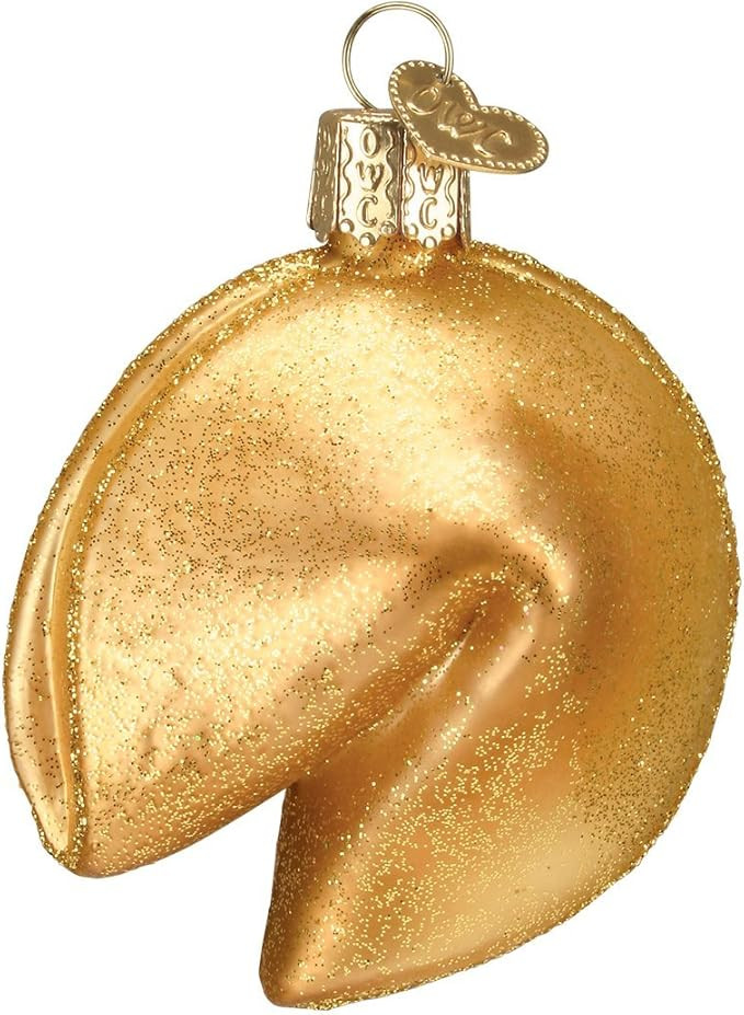 Old World Christmas Ornaments: Fortune Cookie Glass Blown Ornaments for Christmas Tree | Amazon (US)