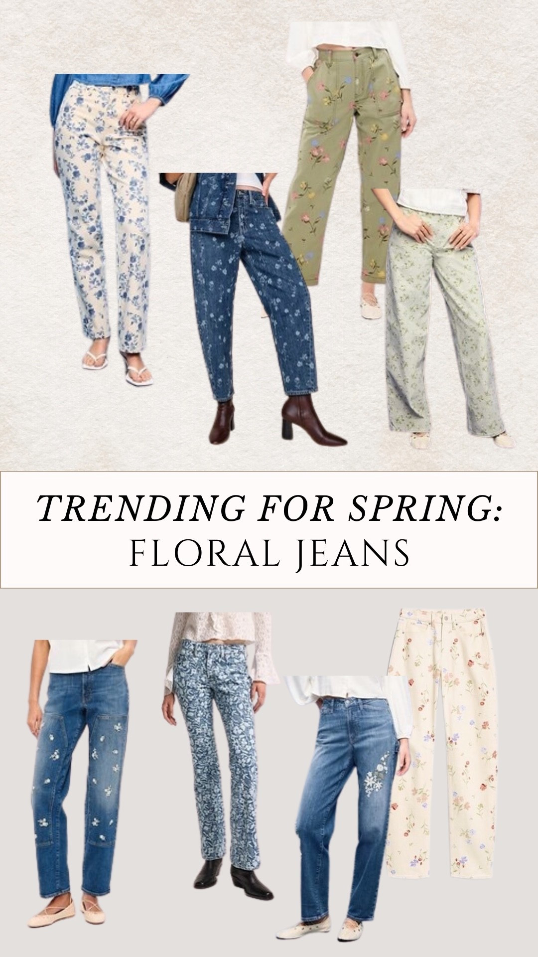 Favorite floral jeans for spring 2026!

#LTKootd