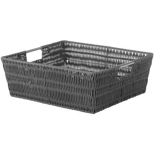 Whitmor Rattique® Shelf Tote Basket - Grey - Walmart.com | Walmart (US)