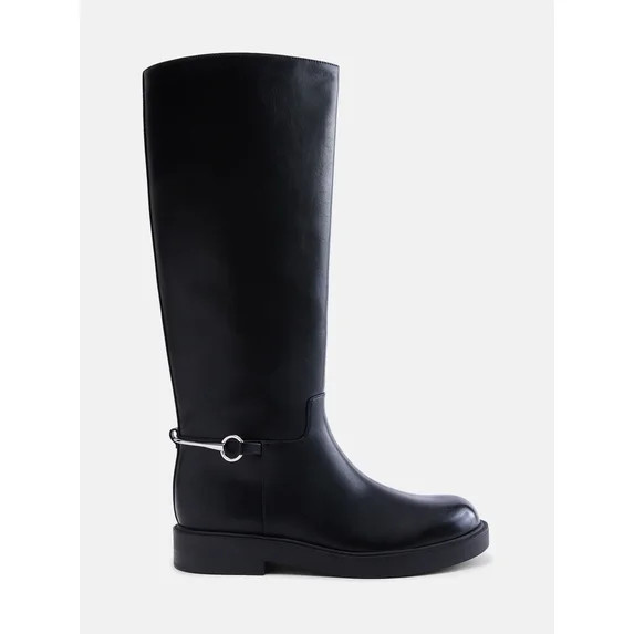 Scenario Women's Tall Faux Leather Riding Boots | Walmart (US)