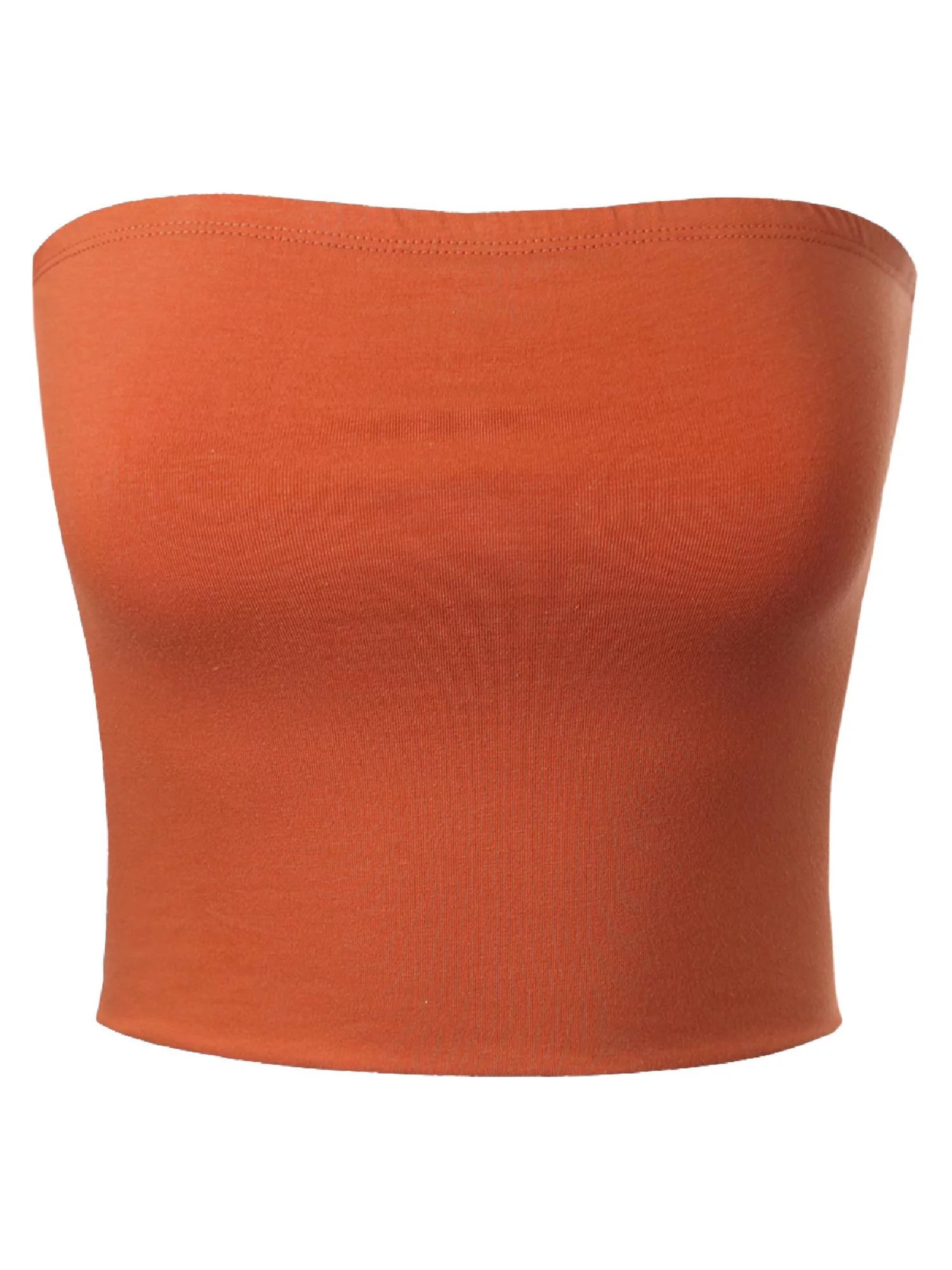 Made by Olivia Women's Causal Strapless Double layered Basic Sexy Tube Top | Walmart (US)