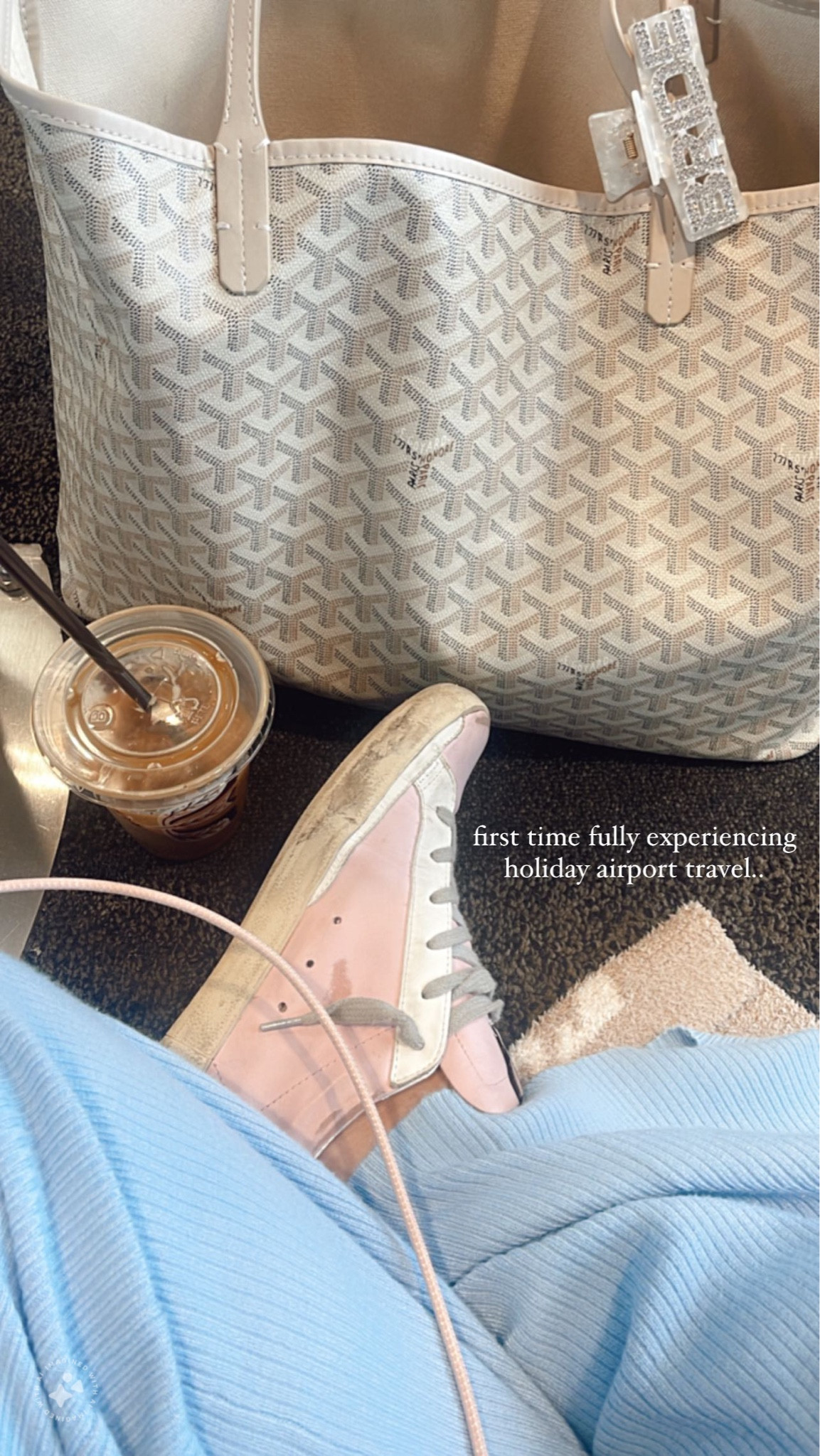 Airport travel details - loving this Goyard style bag, make sure you snag it while it’s still in stock!✨

#LTKSeasonal #LTKfindsunder100 #LTKstyletip