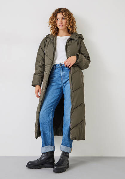 Eila Chevron Puffer Coat | Hush Homewear (UK)