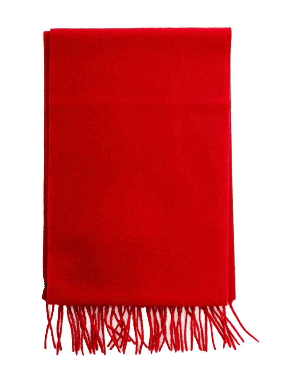The Row fringed wool scarf - Red | Farfetch Global