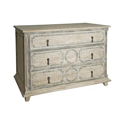Livingston 3 Drawer 42" W Solid Wood Dresser | Wayfair North America