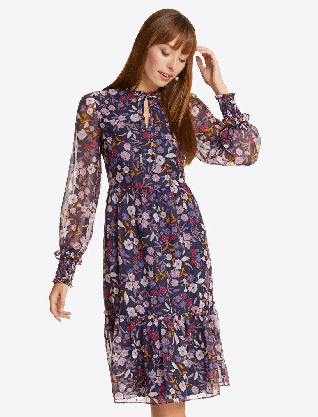 Carrie Dress in Painterly Floral | Draper James (US)