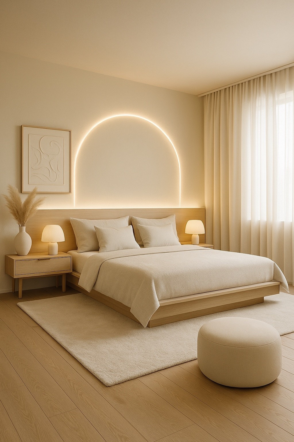 Soft neutrals, warm LED glow, textured bedding and a calm, minimal vibe.
Shop this cozy bedroom look to recreate a peaceful, modern sanctuary at home. 🤍✨

Everything you need — pillows, bedding, decor & lighting.	•	#LTKSaleAlert
	•	#LTKUnder50
	•	#LTKSeasonal
	•	#LTKHolidayHome
	•	#LTKMinimalist
	•	#LTKNeutralHome
	•	#LTKMyHome
	•	#LTKDecor
	•	#LTKGlow
