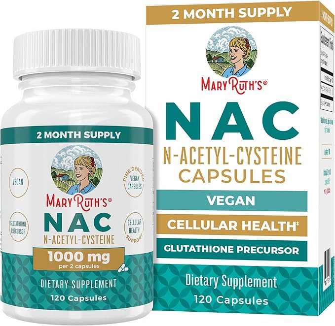 MaryRuth Organics Nutritional Supplement Capsule, N-Acetyl Cysteine, 2 Month Supply, NAC 1000mg P... | Amazon (US)