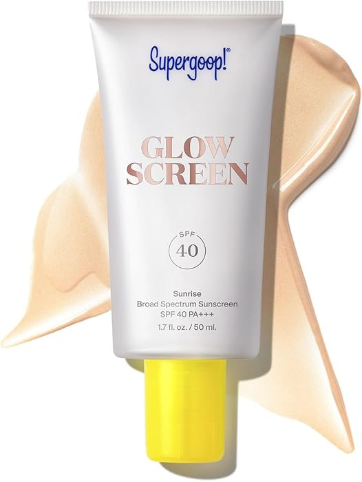 Supergoop! Glowscreen SPF 40, Sunrise (Champagne Glow) - 1.7 fl oz - Glowy Primer + Broad Spectru... | Amazon (US)