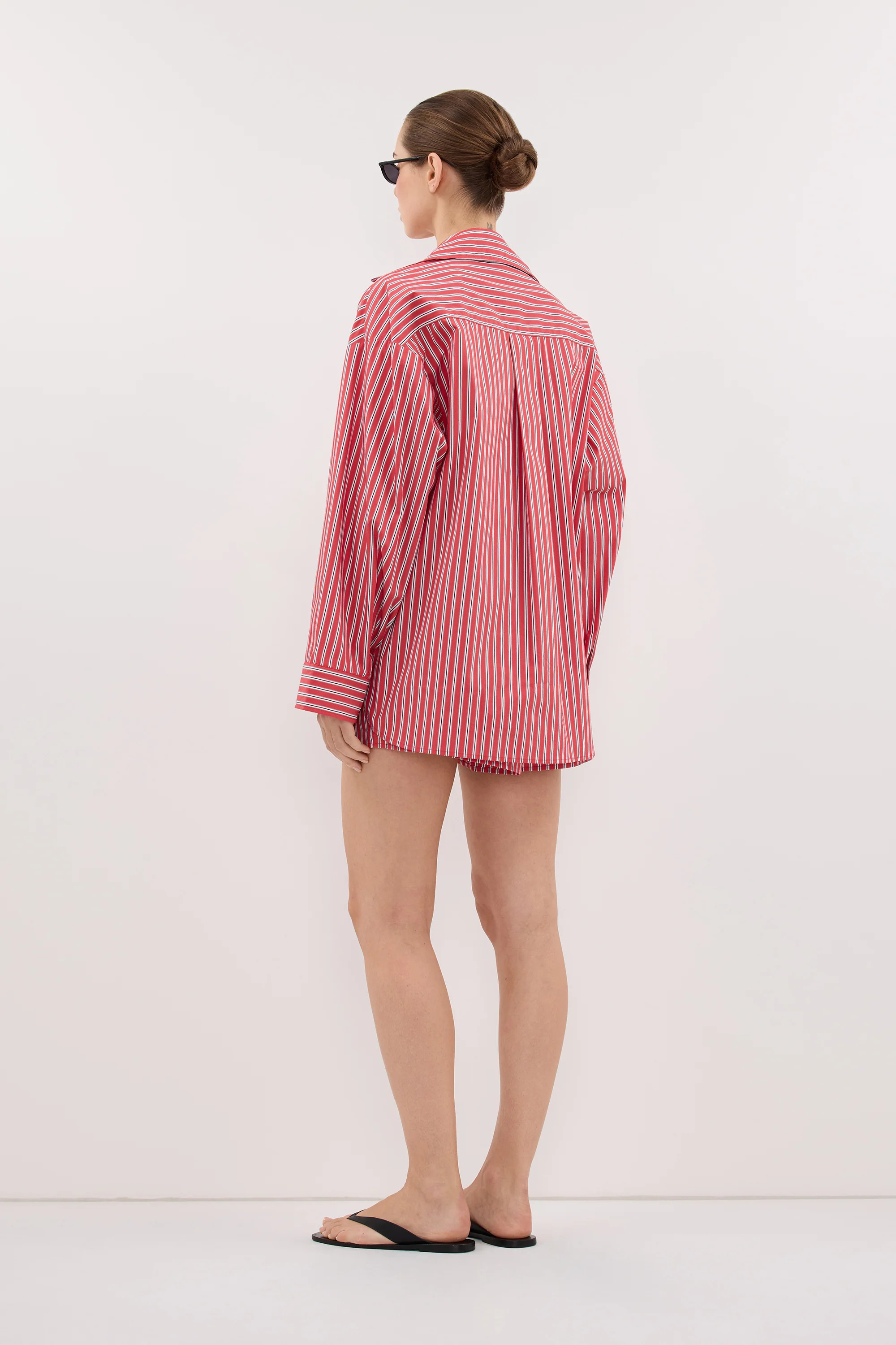 MISHA RED STRIPE SHIRT | DISSH