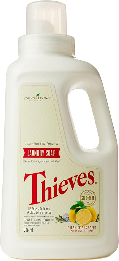 Young Living Thieves Ultra Concentrated Laundry Soap - Potent and Plant Based - 32 fl oz | Amazon (US)
