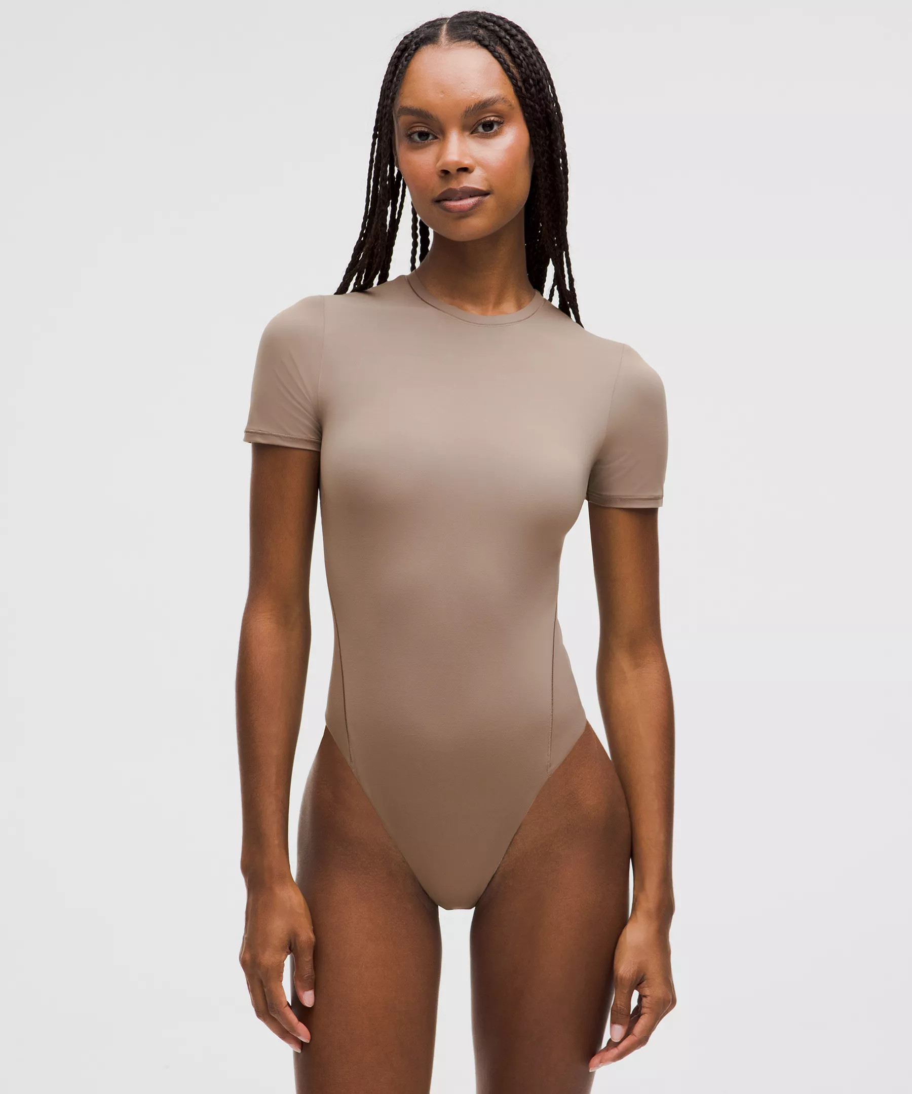 Wundermost Ultra-Soft Nulu Short-Sleeve Crew Thong Bodysuit | Women's Short Sleeve Shirts & Tee's... | Lululemon (US)