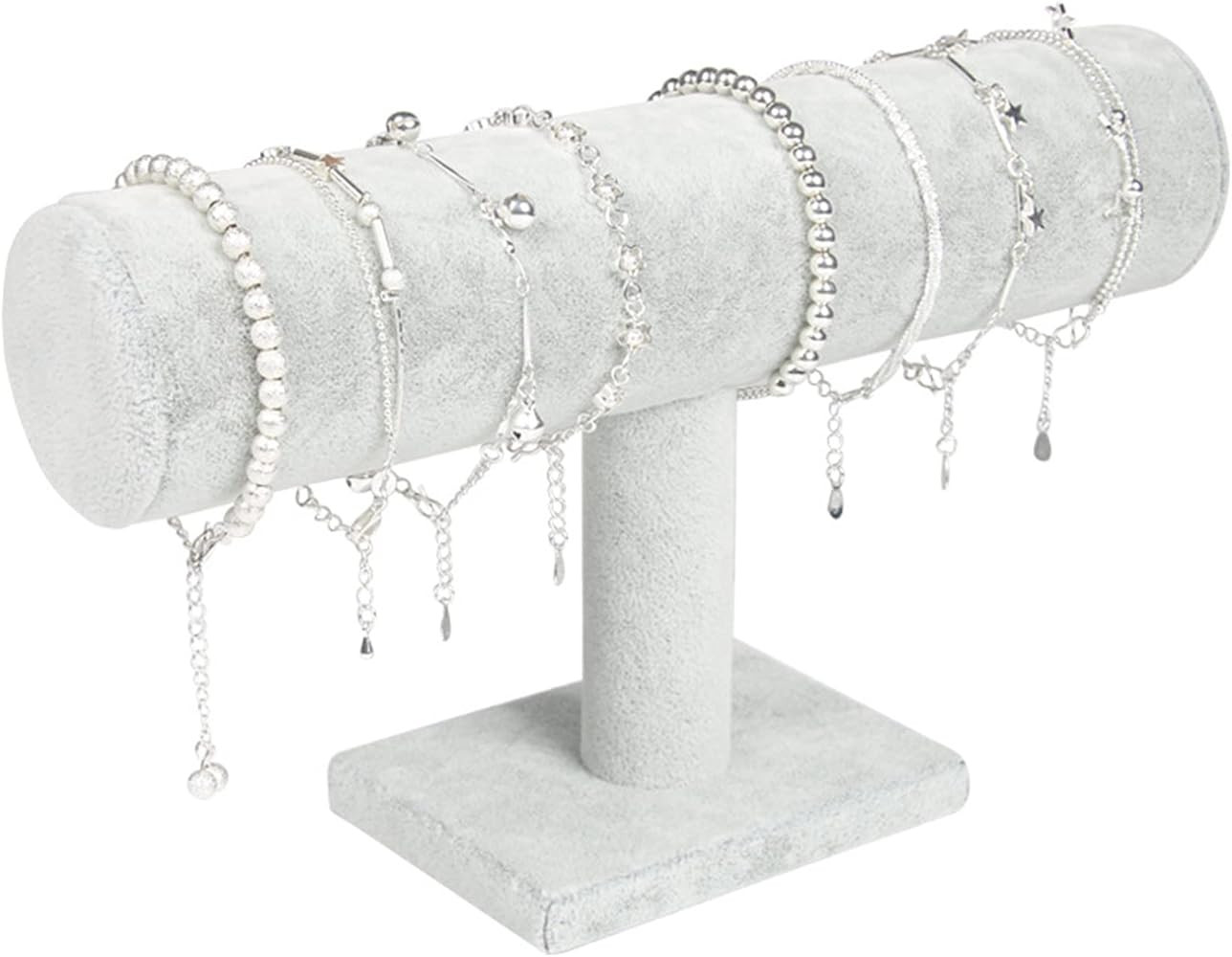 ChezMax Necklace Jewelry Display Jewelry Stand Hovering T-Bar Bracelet Holder for Home Organizati... | Amazon (US)