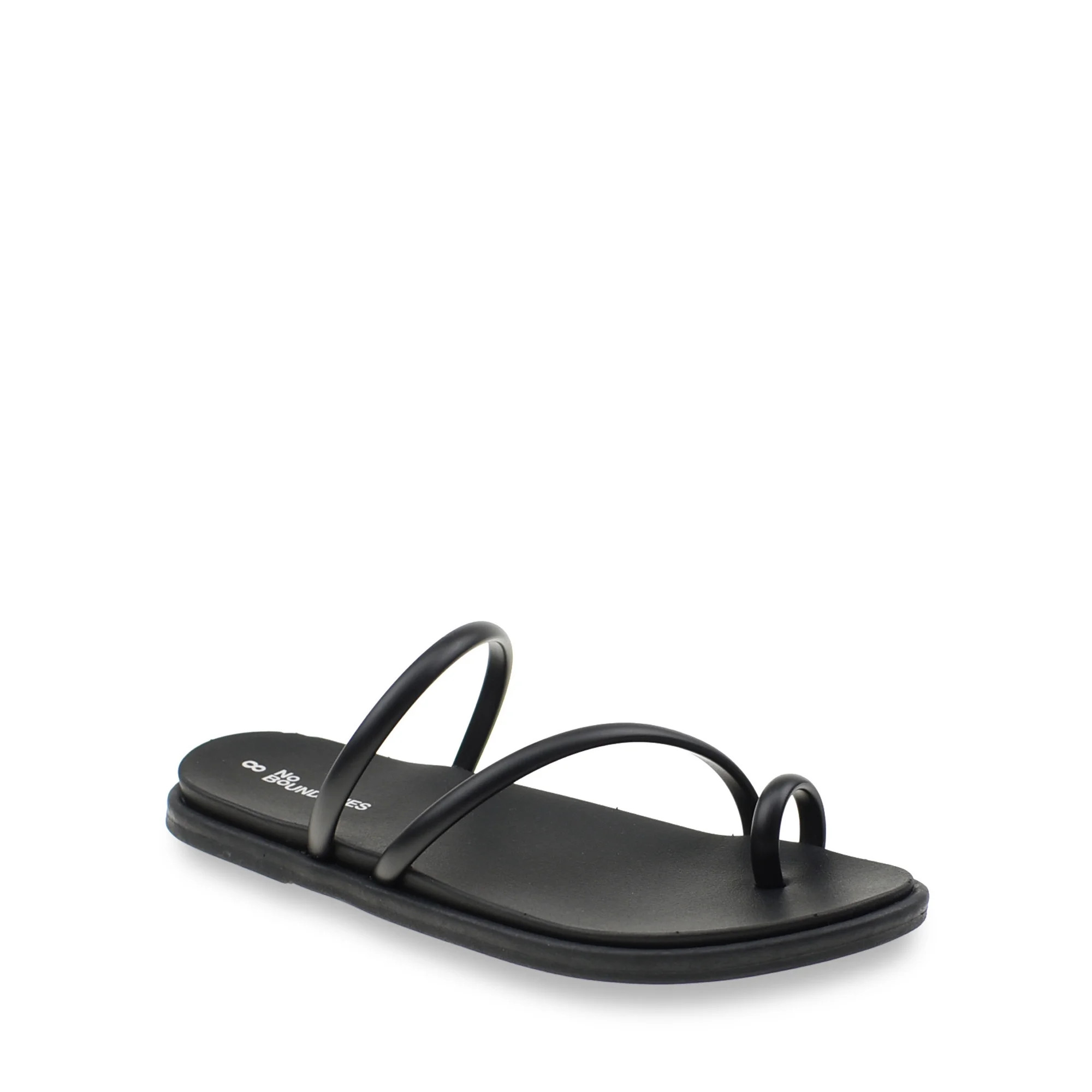 No Boundaries Women's Strappy Toe Loop Sandal | Walmart (US)